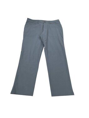 Lululemon Classic Warpstreme Mens Blue Stretch Slim Fit Pants Size 36